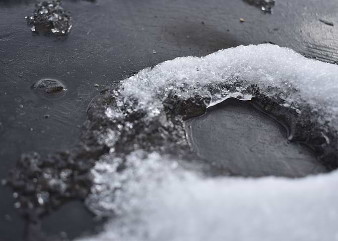 white snow abstract
