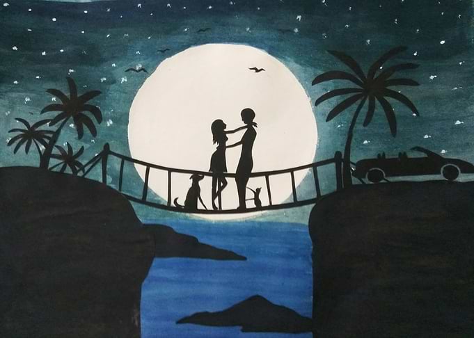 Couple silhouette