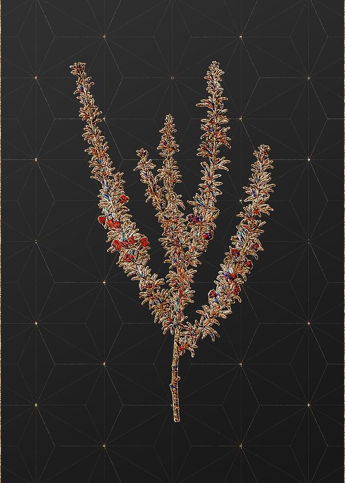 Gold Mosaic Botanical