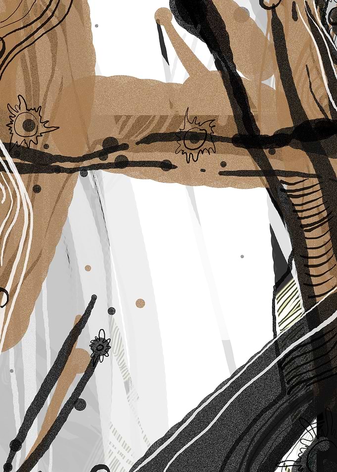 Abstract geometry painting