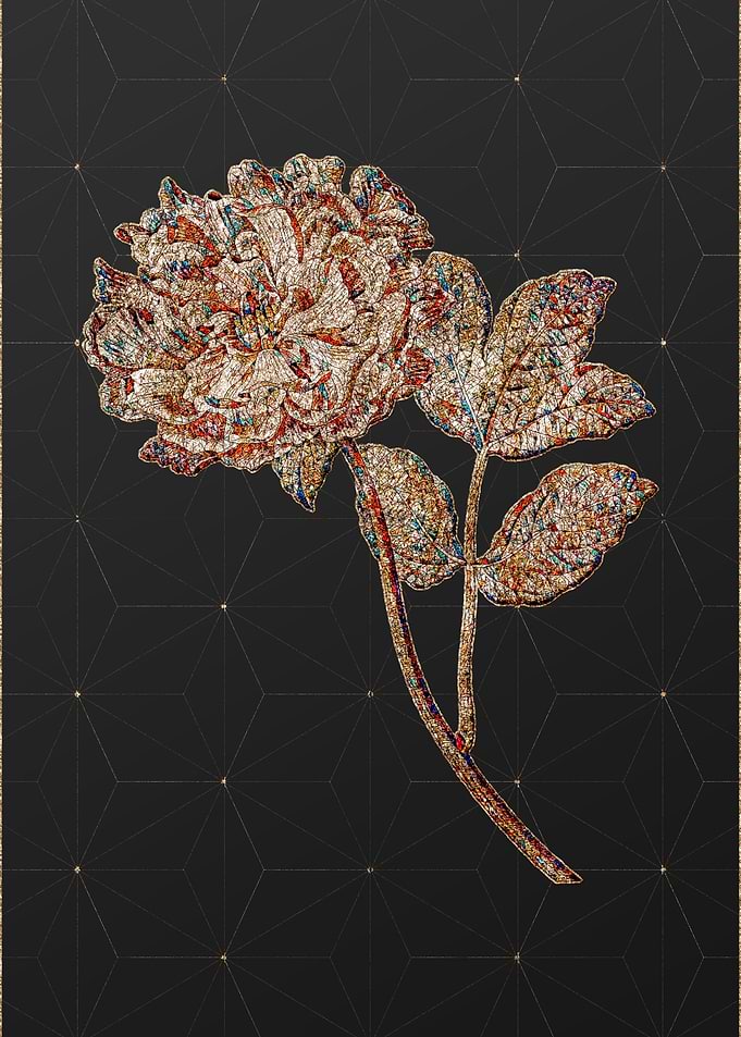Gold Mosaic Botanical