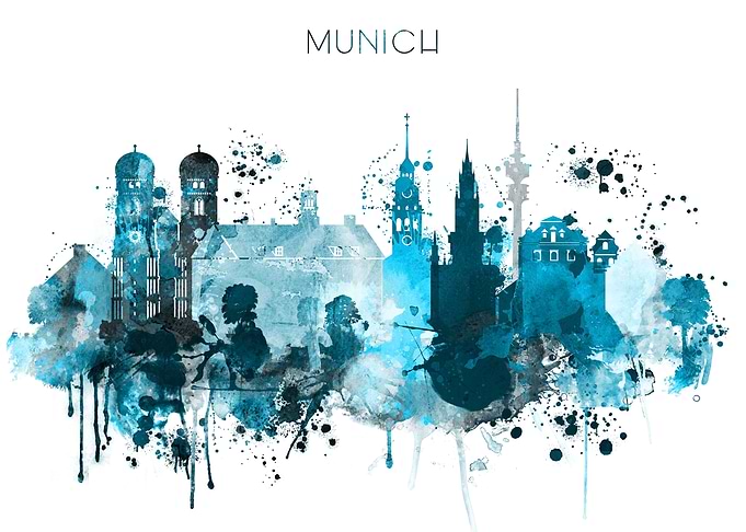 Munich Germany Skyline