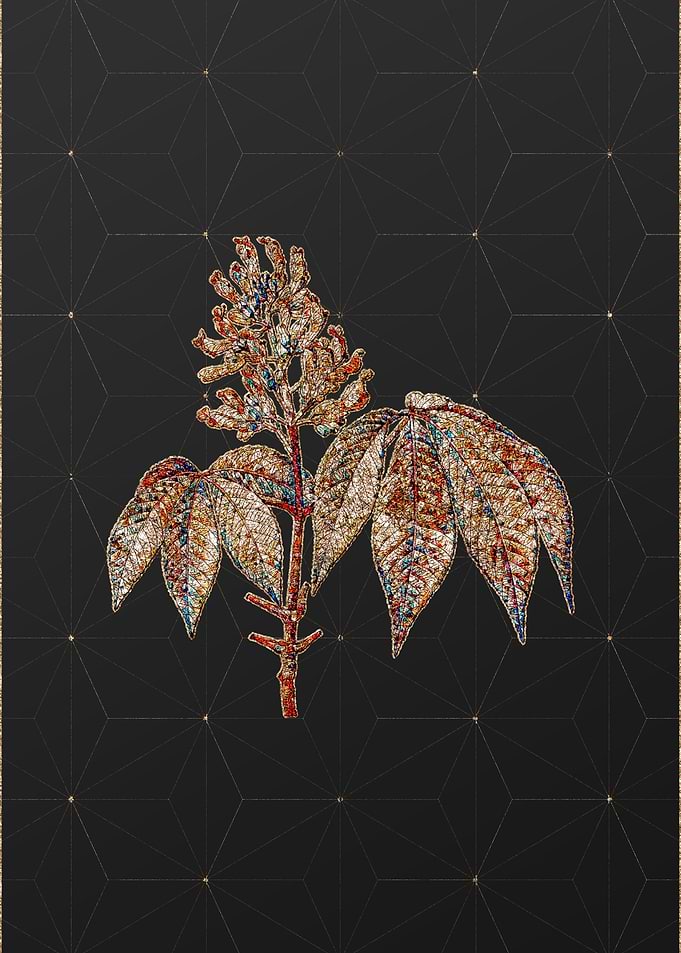 Gold Mosaic Botanical