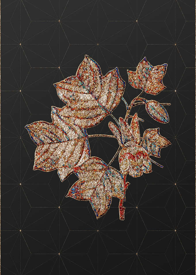 Gold Mosaic Botanical