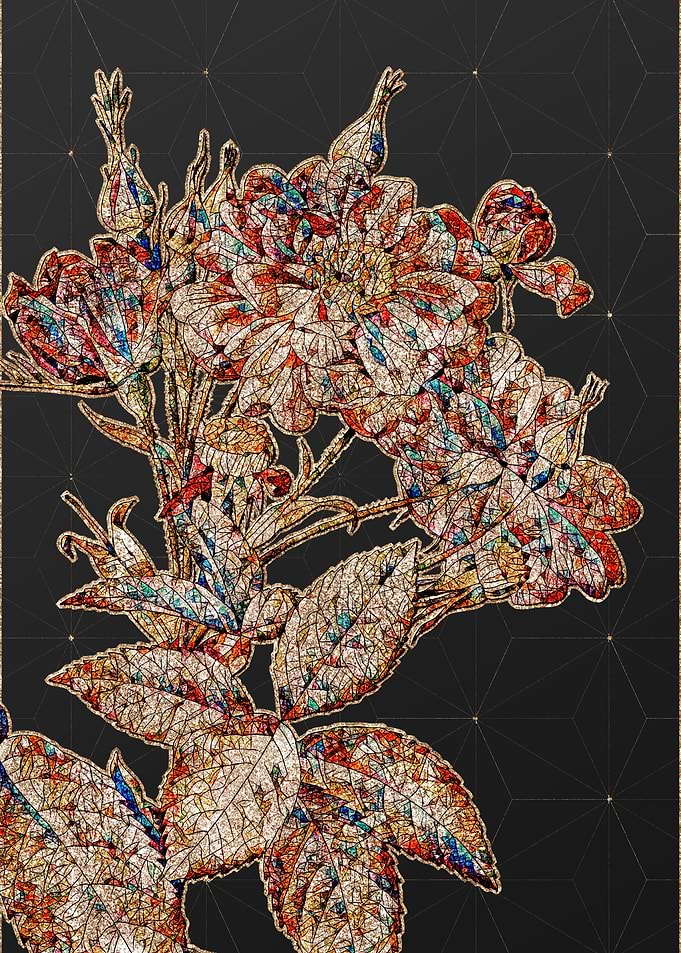 Prismatic Mosaic Floral