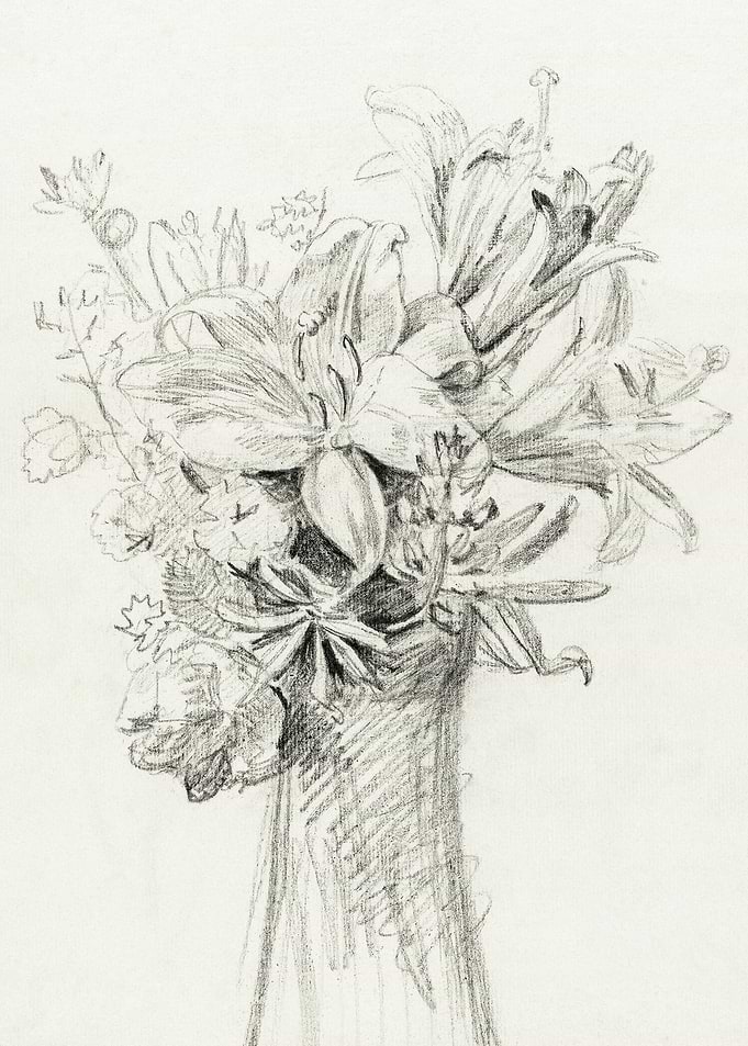 Flowers In A Vase By Jean