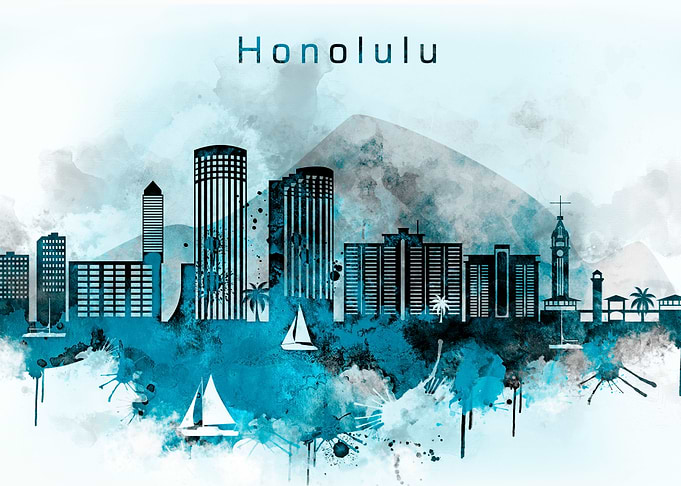 Honolulu Hawaii Skyline