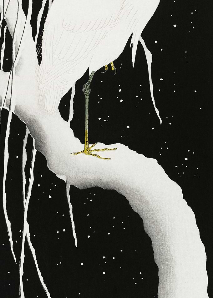 Heron In Snow 1925 1936 B
