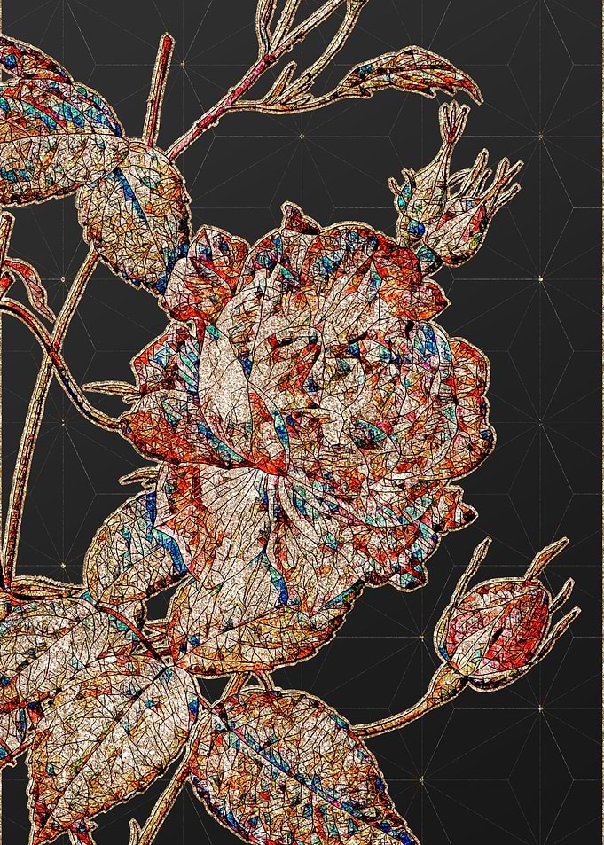 Prismatic Mosaic Floral