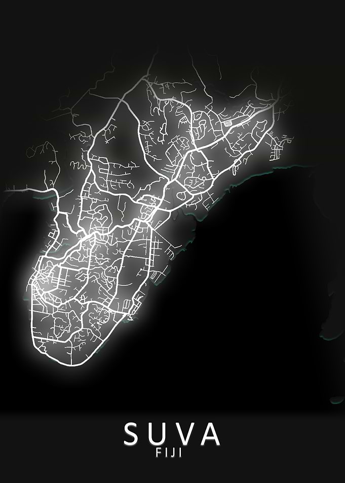 Suva Fiji City Map