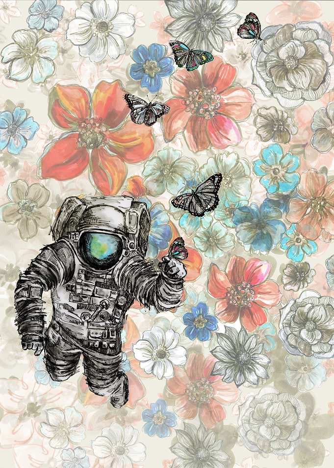 Floral Astronaut