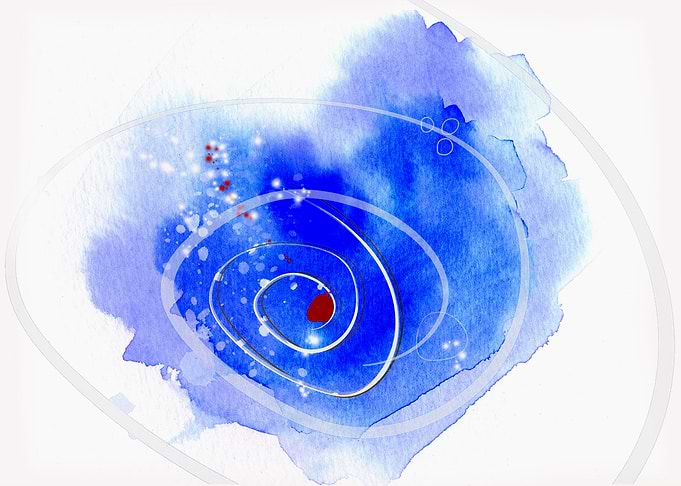 Cosmic Blue Heart