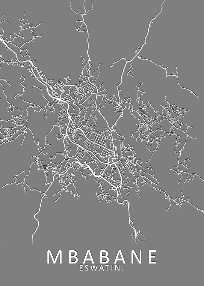 Mbabane Eswatini City Map