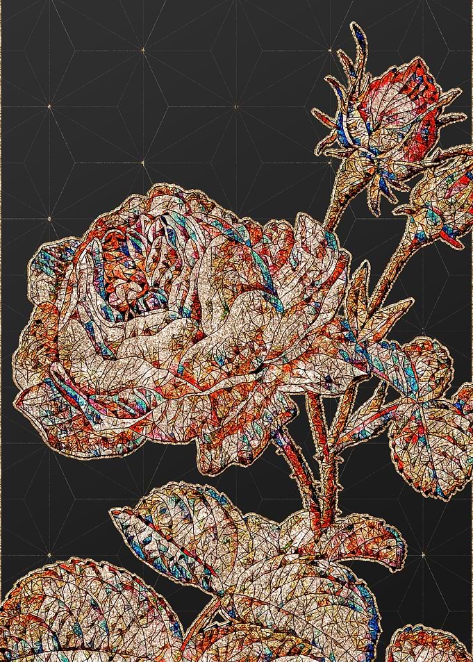 Stained Glass Floral