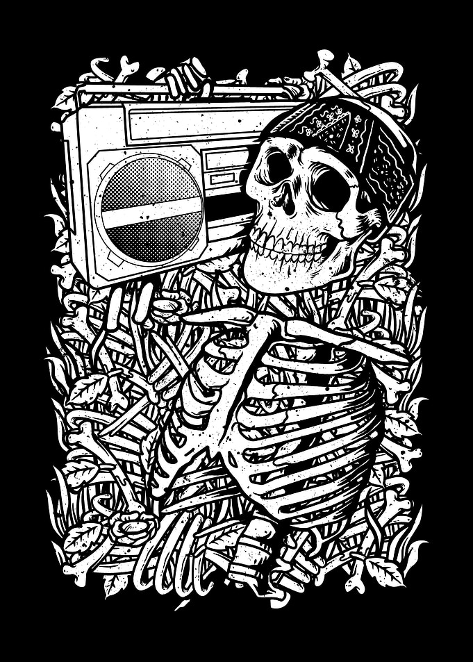 Boombox Skull