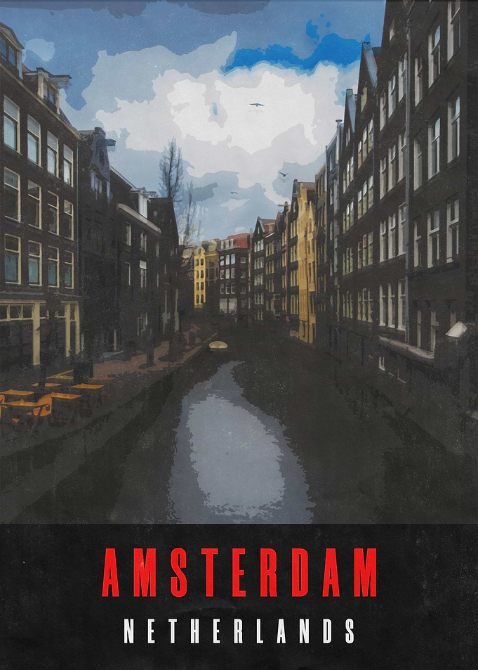 Amsterdam Vintage Poster