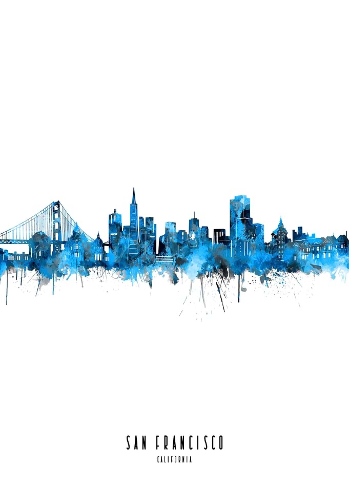 san francisco watercolor