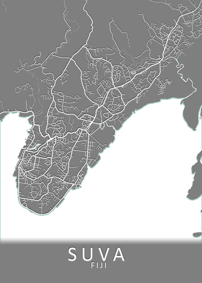 Suva Fiji City Map