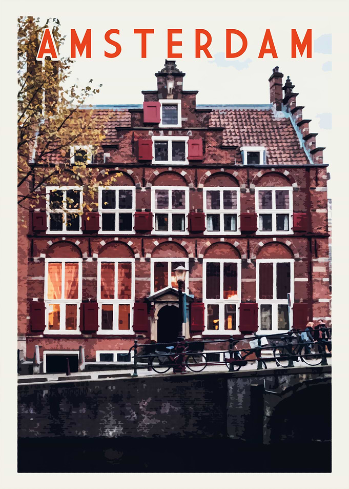 Amsterdam Vintage Poster