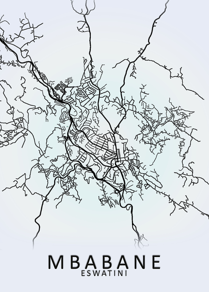 Mbabane Eswatini City Map