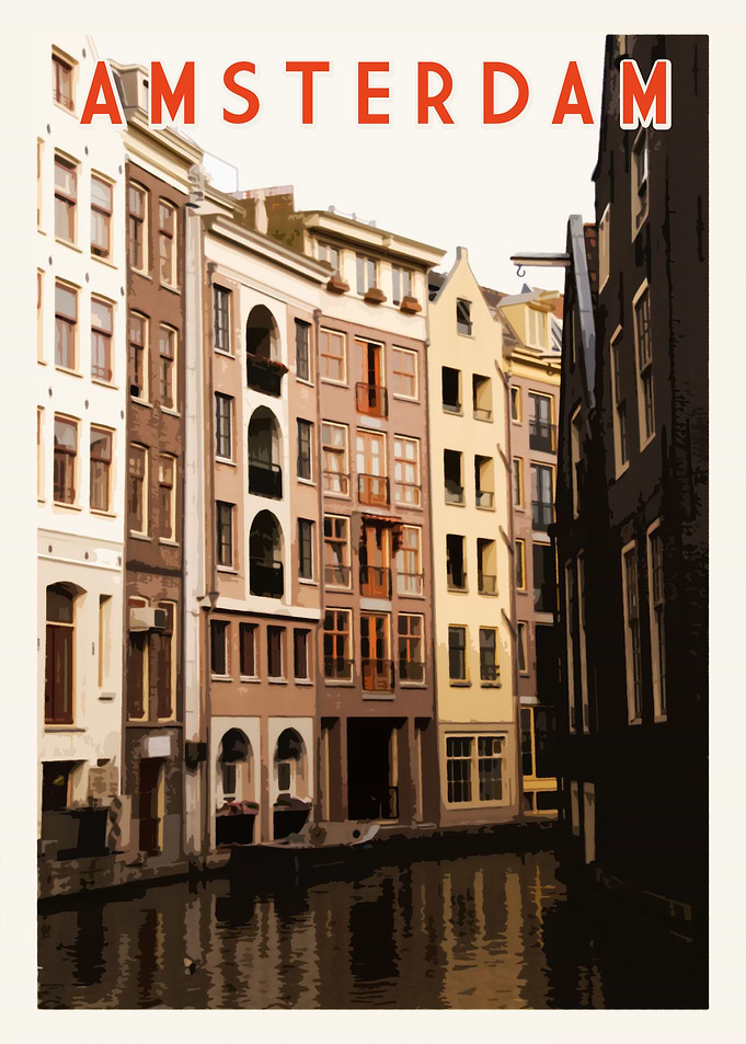 Amsterdam Vintage Poster