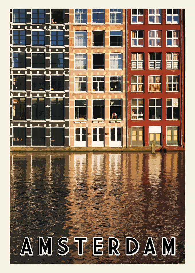 Amsterdam Vintage Poster