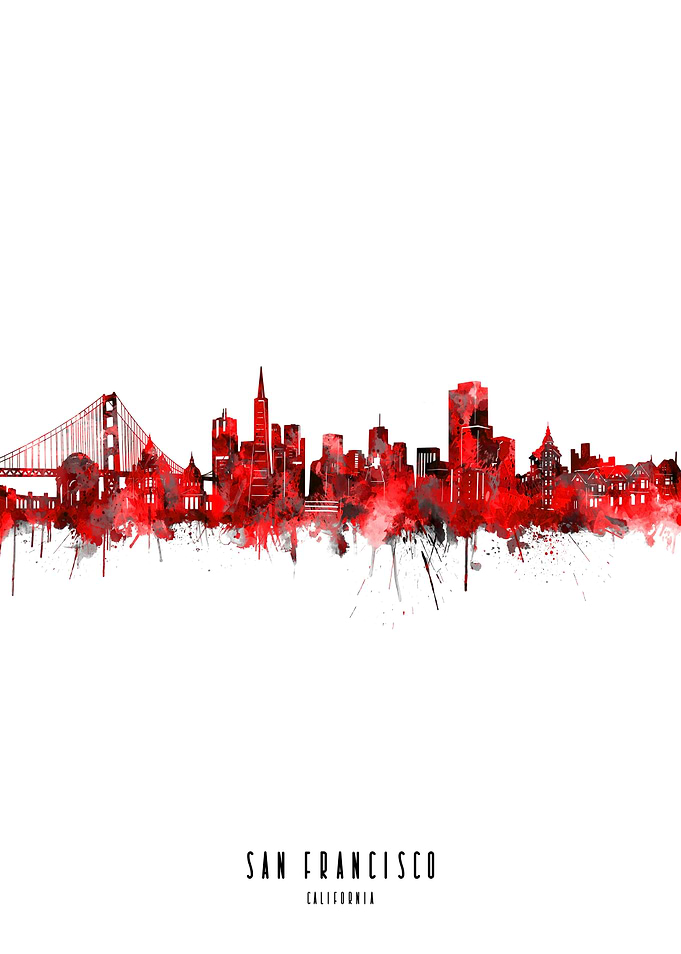 san francisco watercolor