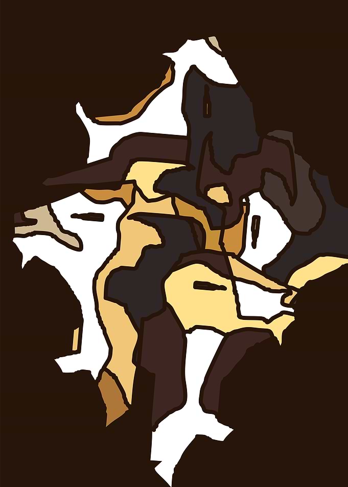 Lion Cubism Art