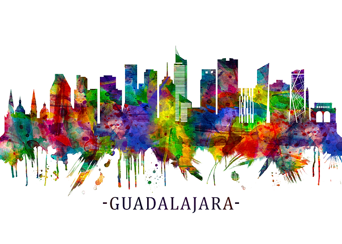 Guadalajara Mexico Skyline