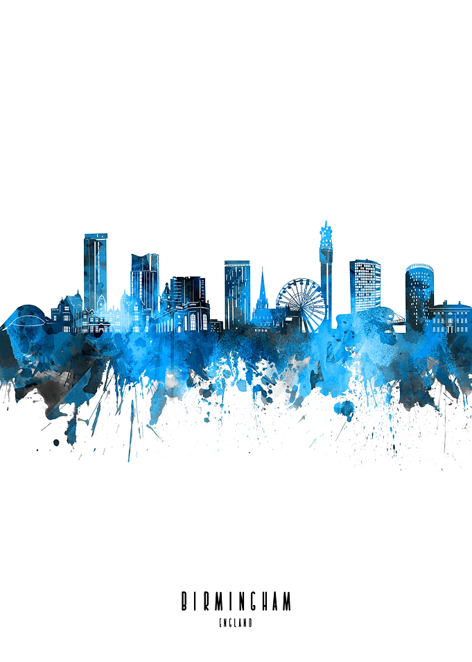 birmingham watercolor blue