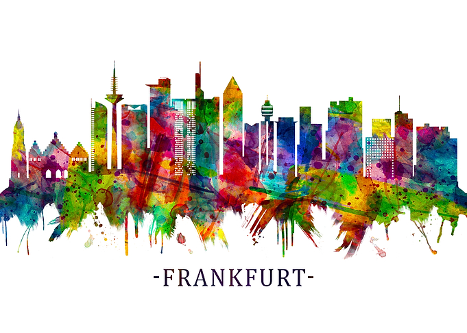 Frankfurt Germany Skyline