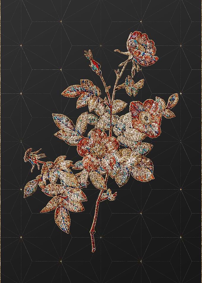 Prismatic Mosaic Floral