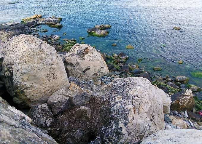 Rocks and sea