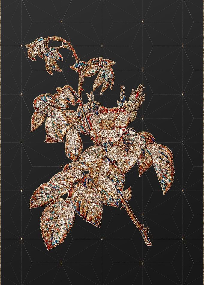 Prismatic Mosaic Floral