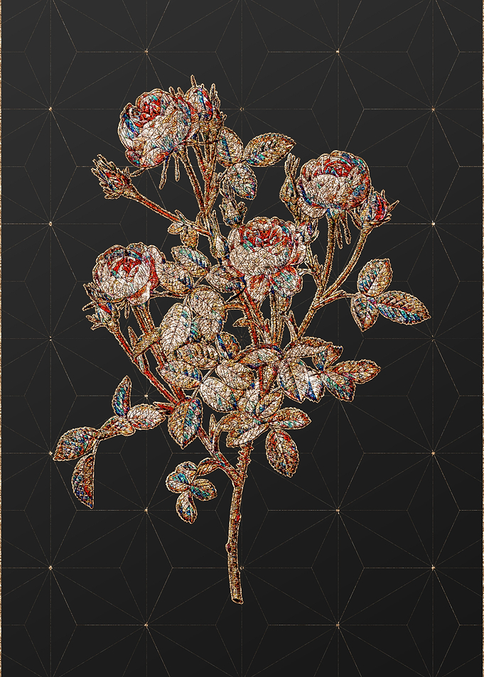 Prismatic Mosaic Floral
