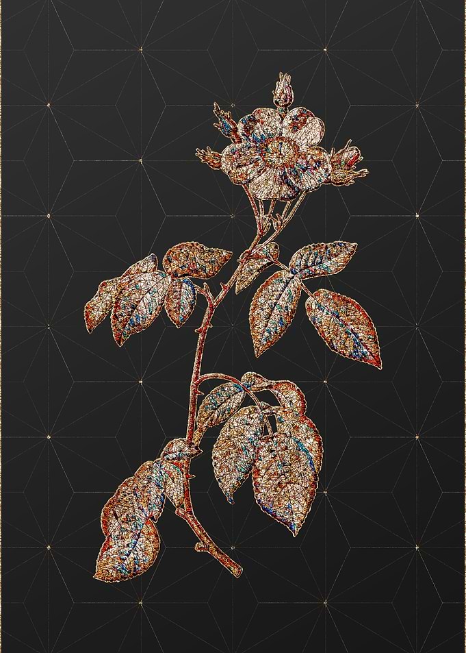 Prismatic Mosaic Floral