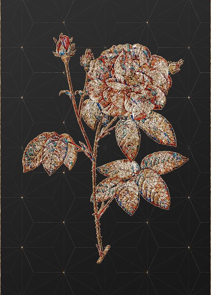 Prismatic Mosaic Floral