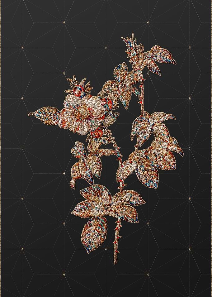 Prismatic Mosaic Floral