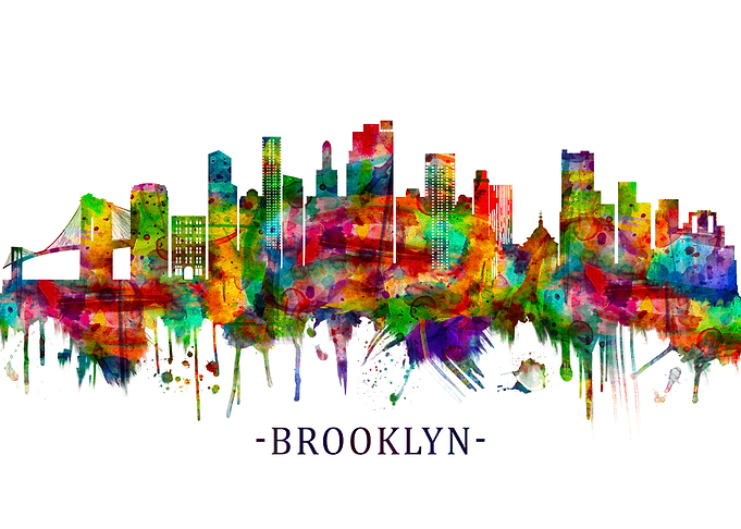 Brooklyn New York Skyline