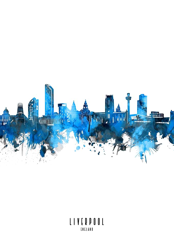 liverpool watercolor blue