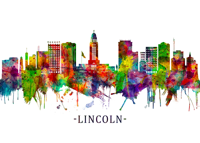 Lincoln Nebraska Skyline