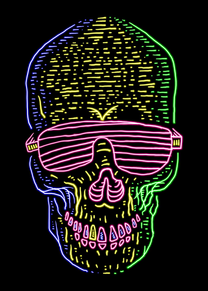 Skull Neon 1