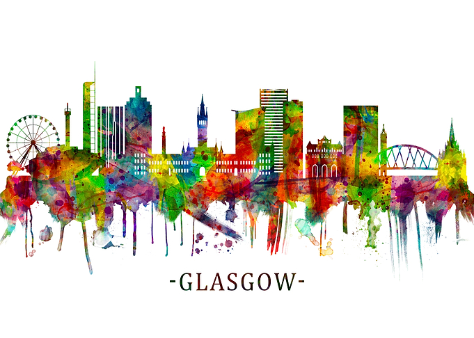 Glasgow Scotland Skyline