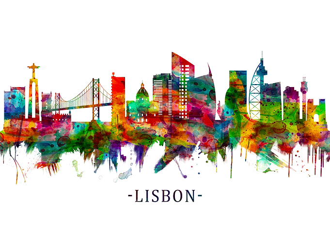 Lisbon Portugal Skyline