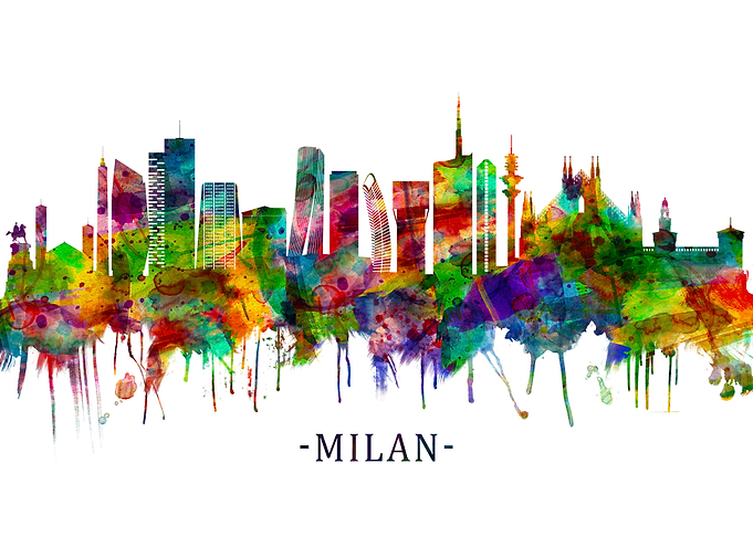 Milan Italy Skyline