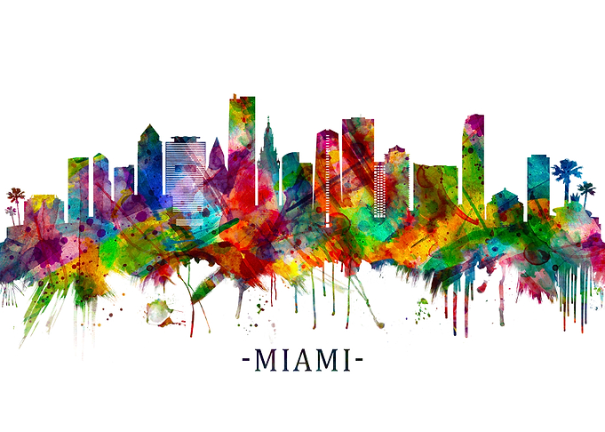 Miami Florida Skyline