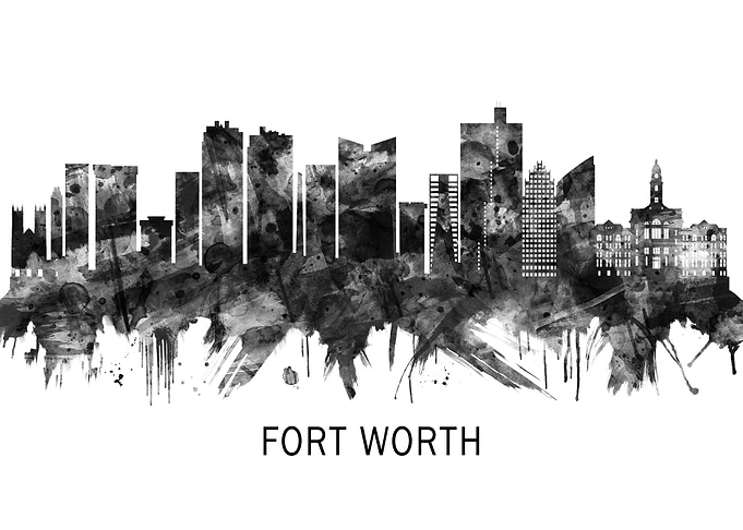 Fort Worth Texas Skyline