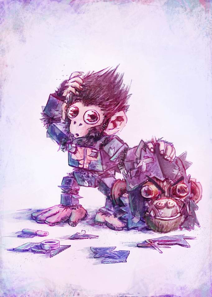 I am NOT a cute monkey