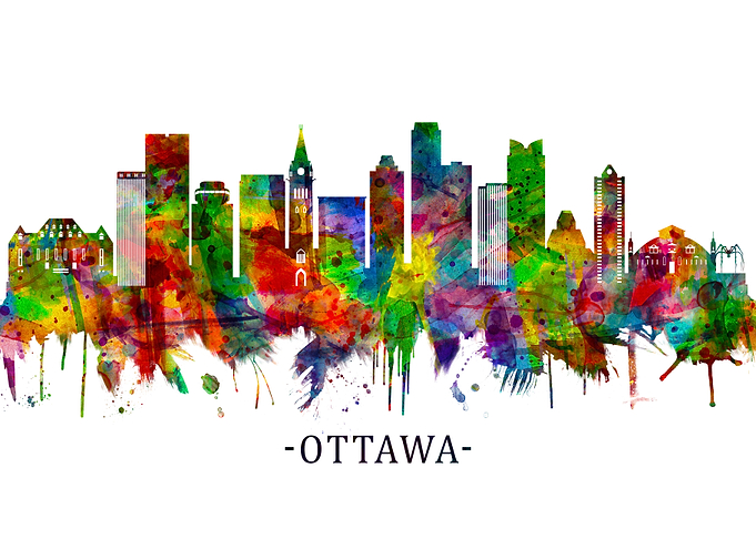 Ottawa Canada Skyline