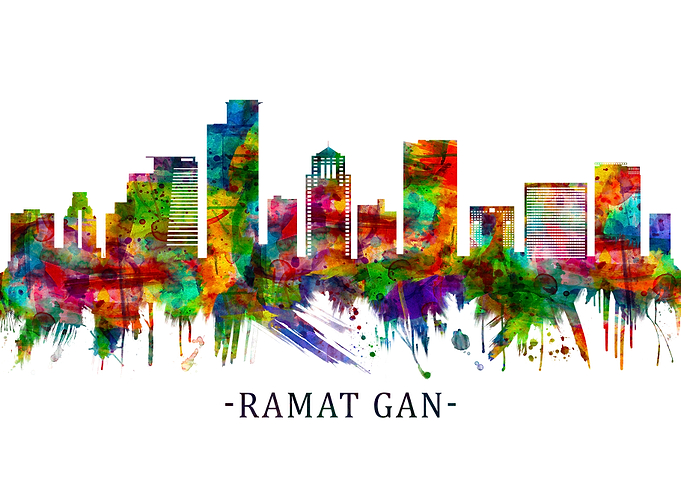Ramat Gan Israel Skyline